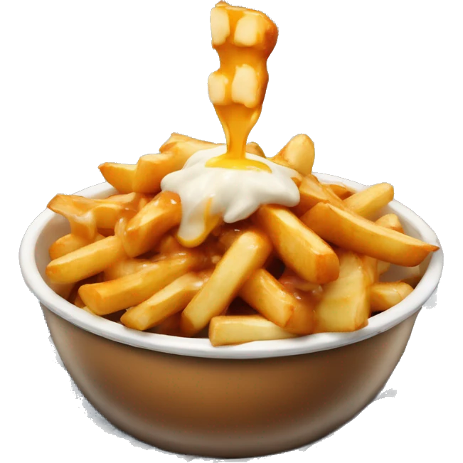 Poutine qui mange de la poutine  emoji
