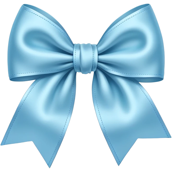 light blue bow emoji
