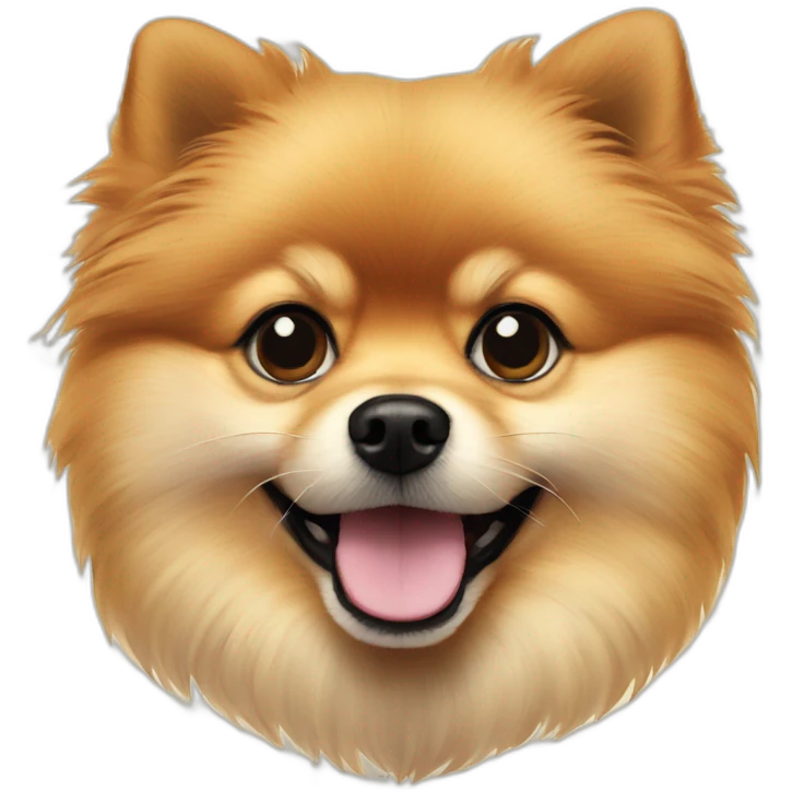pomeranian dog blueprint emoji