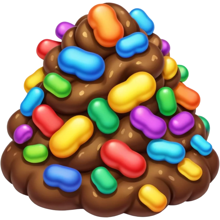 Rainbow poop  emoji