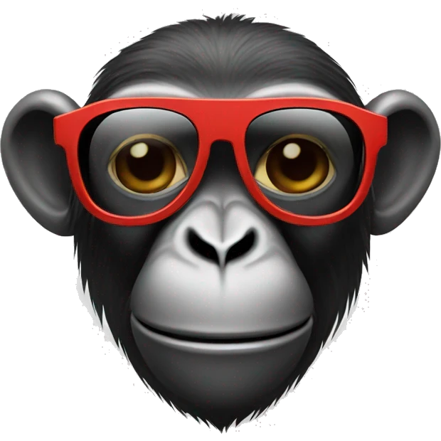 Monkey with sunglasses  emoji