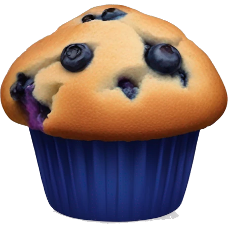 Blueberry muffin emoji
