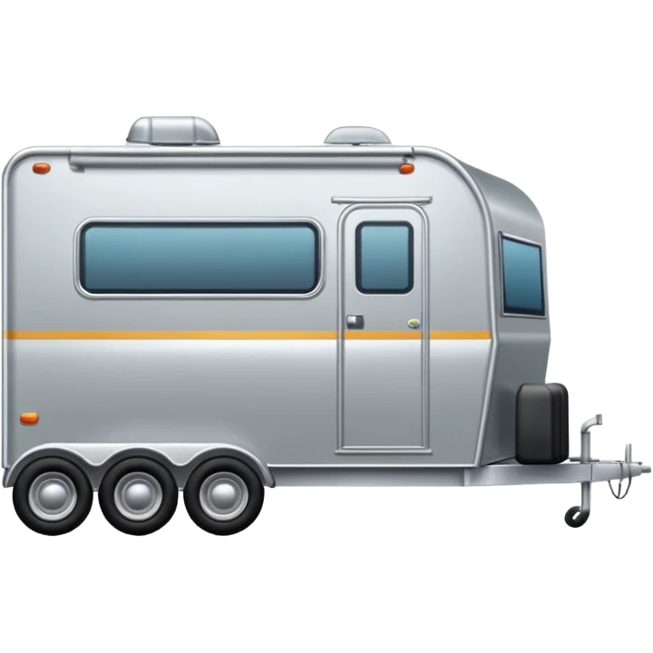 car pulling a venter trailer  emoji