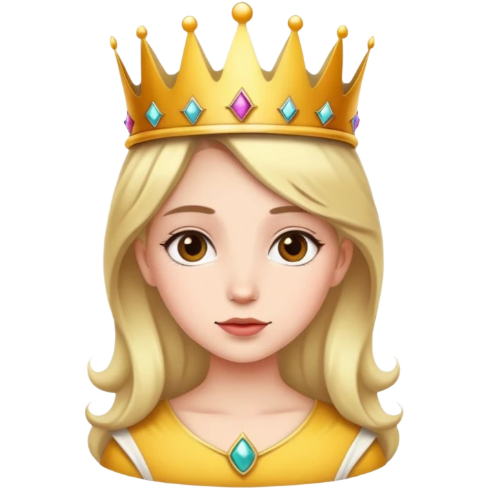 Miss girl crown emoji
