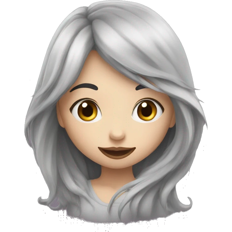 Un gars qui fait un bisou a une fille chauve emoji