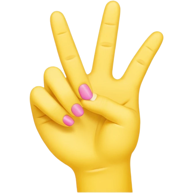 2 in the pink 1 in the stink yellow hand emoji emoji