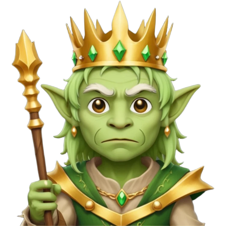 
Goblin king – Crown, staff





 emoji