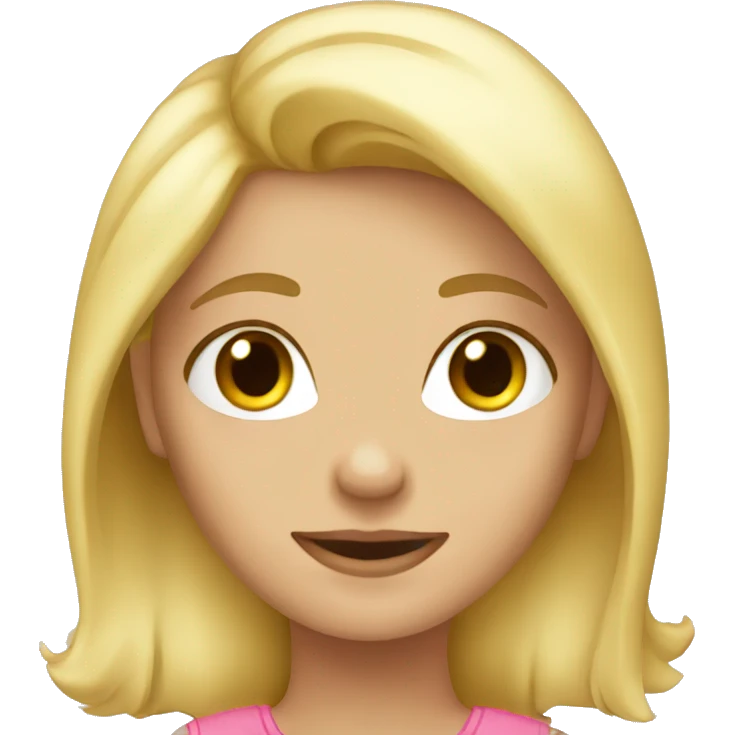 Blond girl in love  emoji