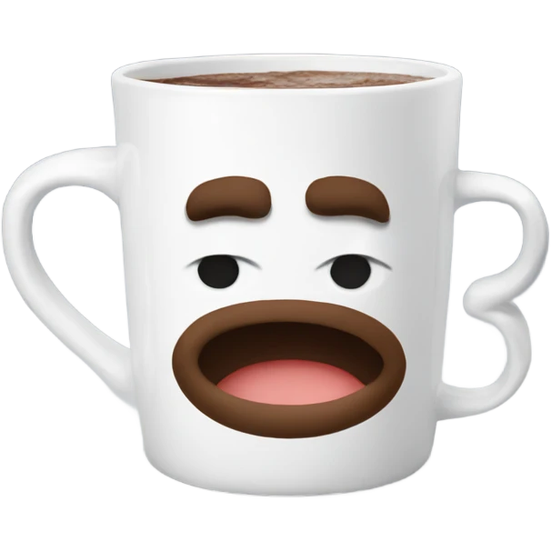 Mug with hot cocoa that says Gianna wake up emoji
