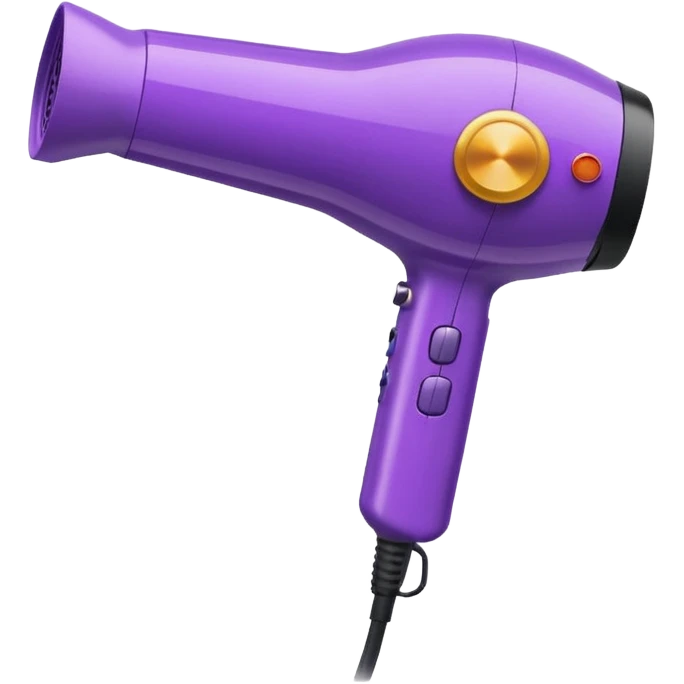 purple hair dryer emoji