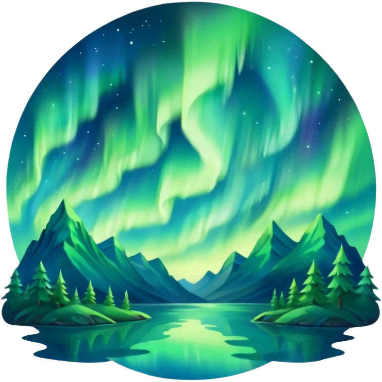 Northern lights emoji