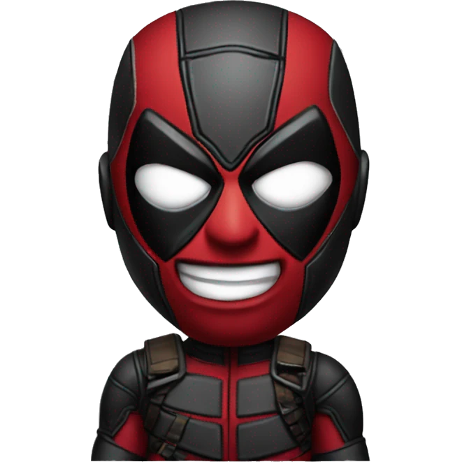 black deadpool emoji