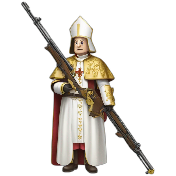 pope rifle emoji