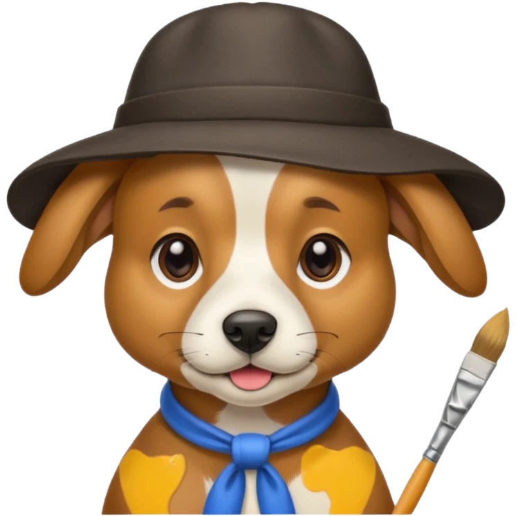 Dog in a hobby  emoji