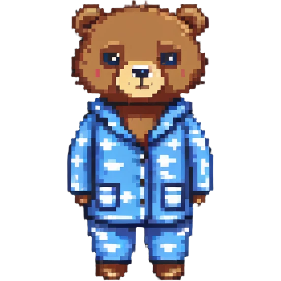 bear in pajamas emoji