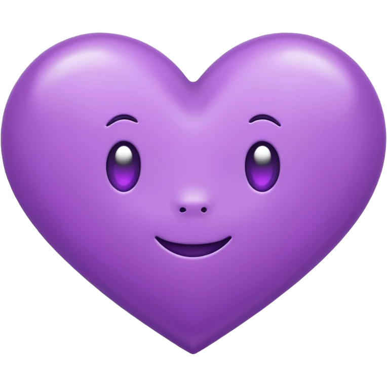 chat bubble emoji with a purple heart as the message in the bubble emoji