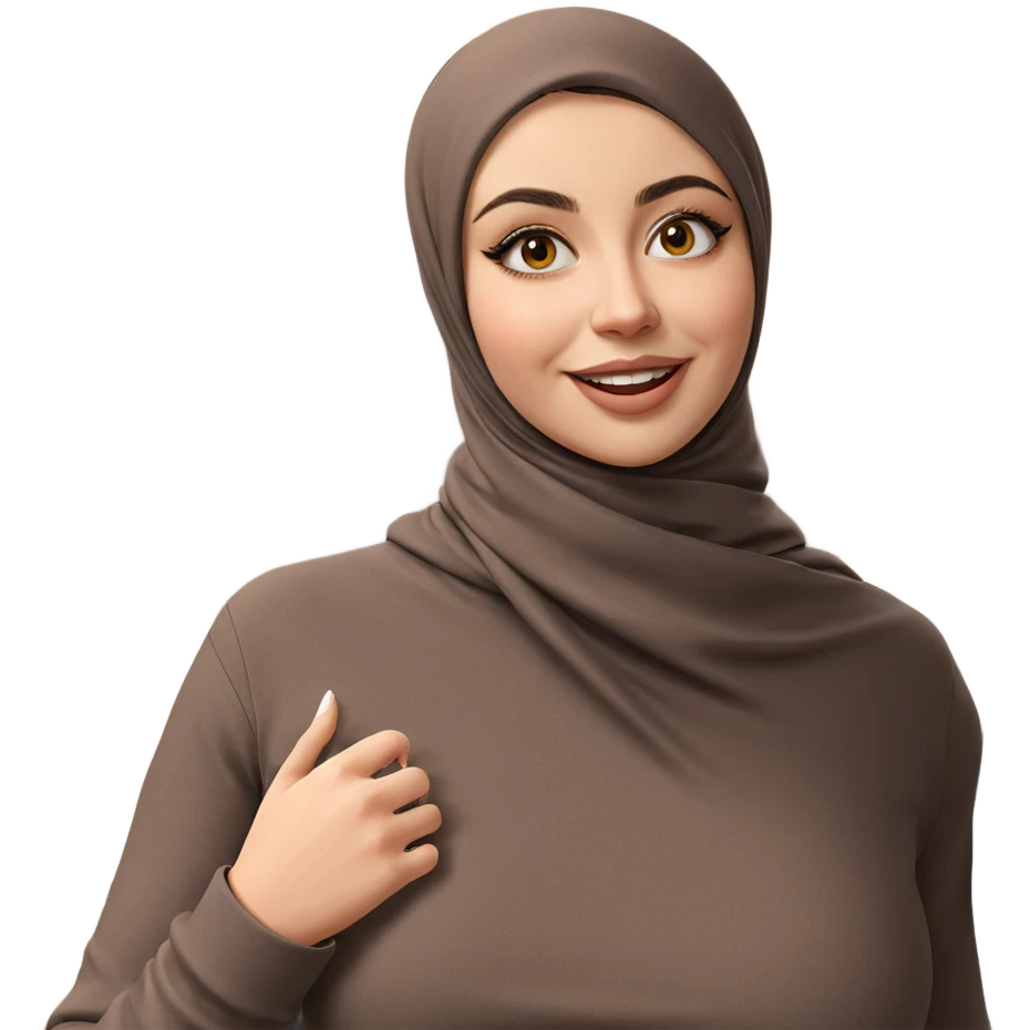 smiling girl looking at viewer emoji