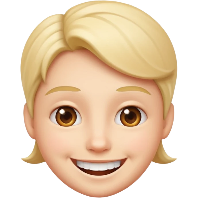 Cheeky smile emoji