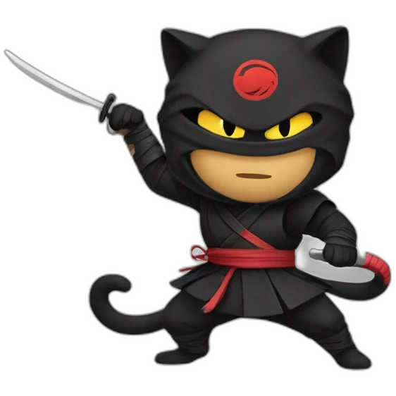 Cat ninja emoji