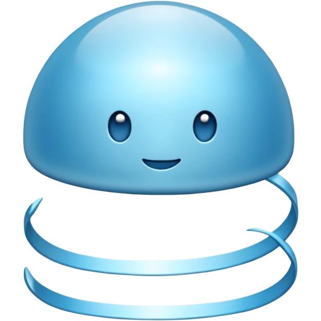 Light blue charm emoji