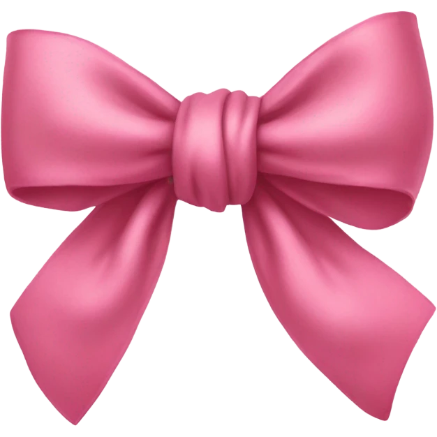 Cute pink bow emoji