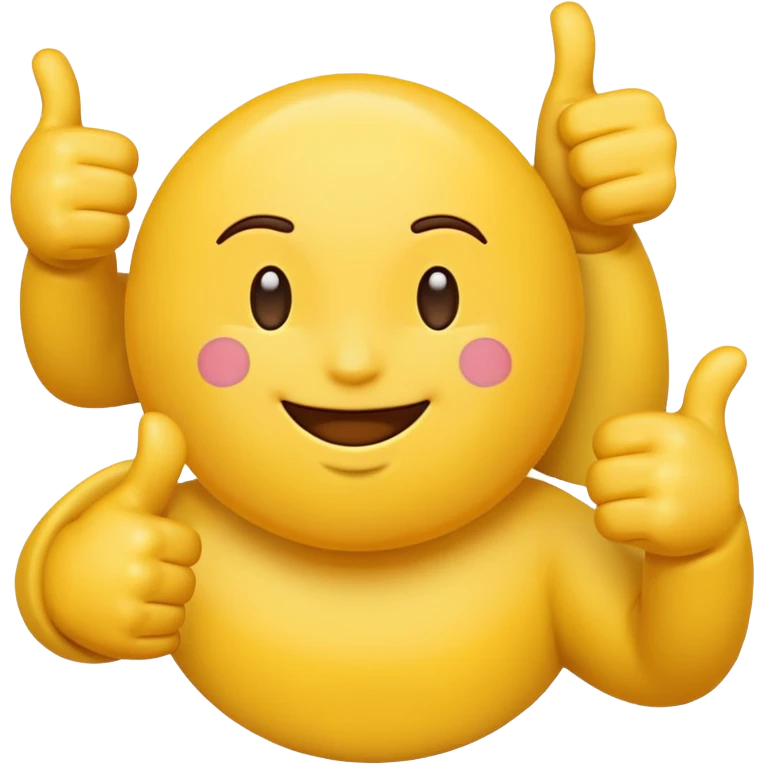 Emojis doing thumbs up emoji