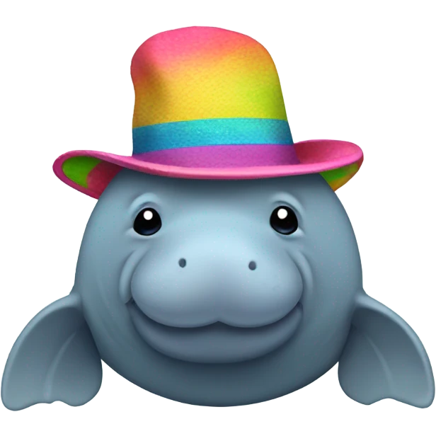 Manatee with hat emoji