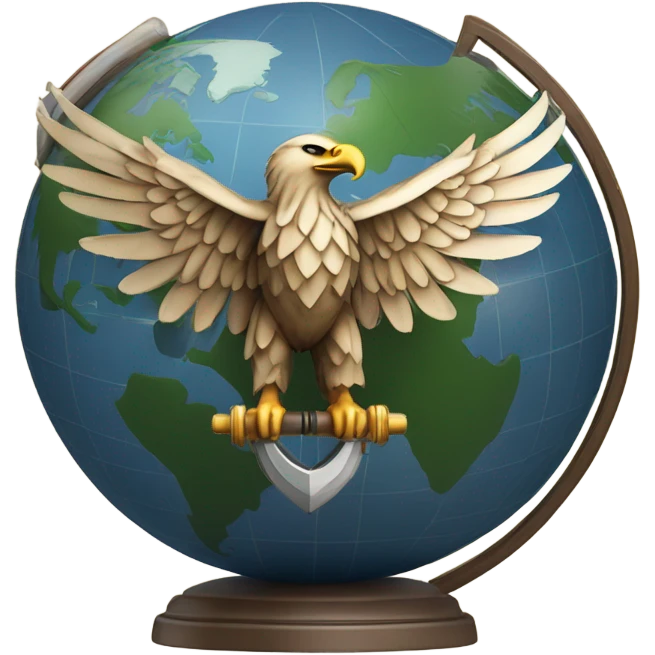 Eagle globe and anchor emoji