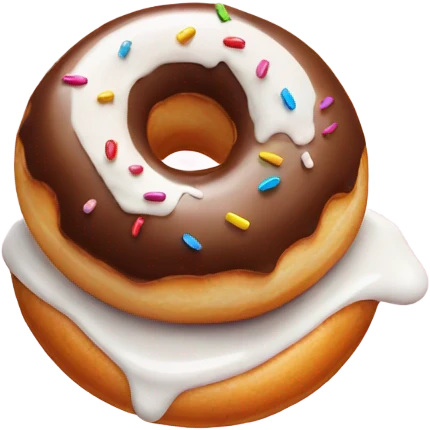 donut with cream inside it  emoji