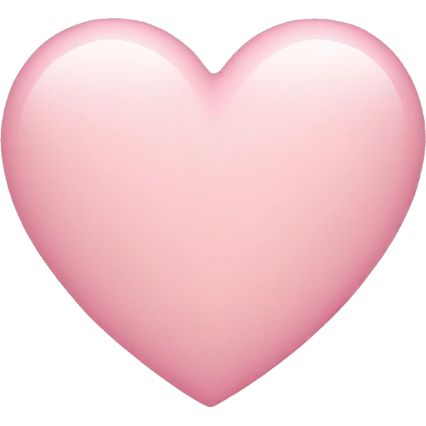Light pink heart emoji