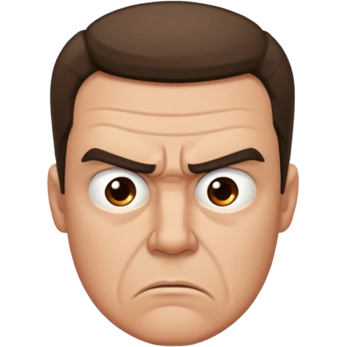 man annoyed with a man emoji