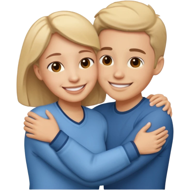 بغل کردن رفیق emoji