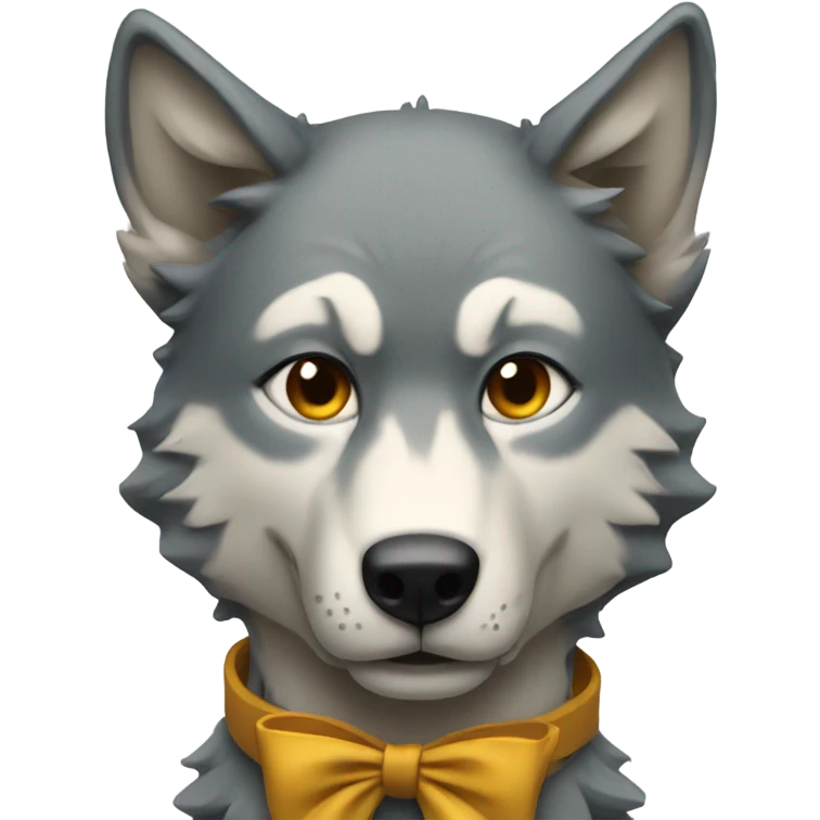 Wolf Chan with a bow  emoji
