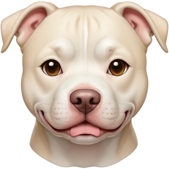White pit bull  emoji