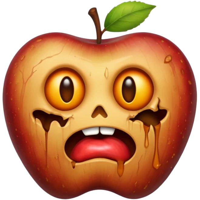 rotten apple emoji