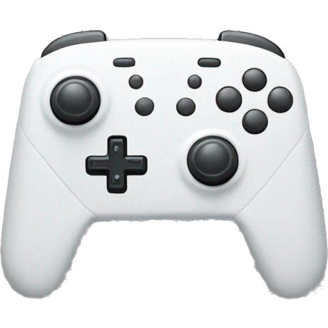 A white Nintendo switch emoji