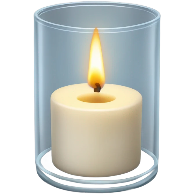 Candle in a glass  emoji
