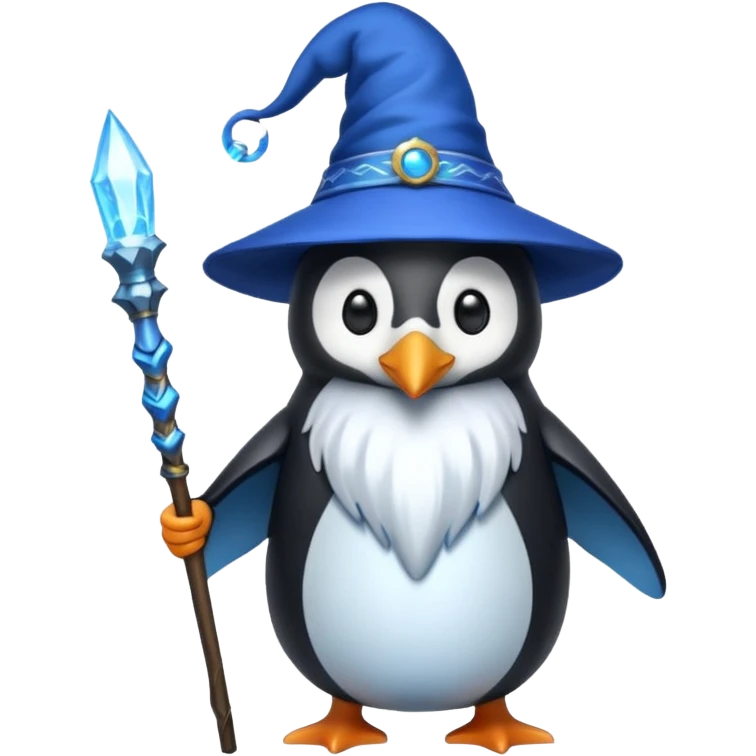 Penguin Wizard emoji