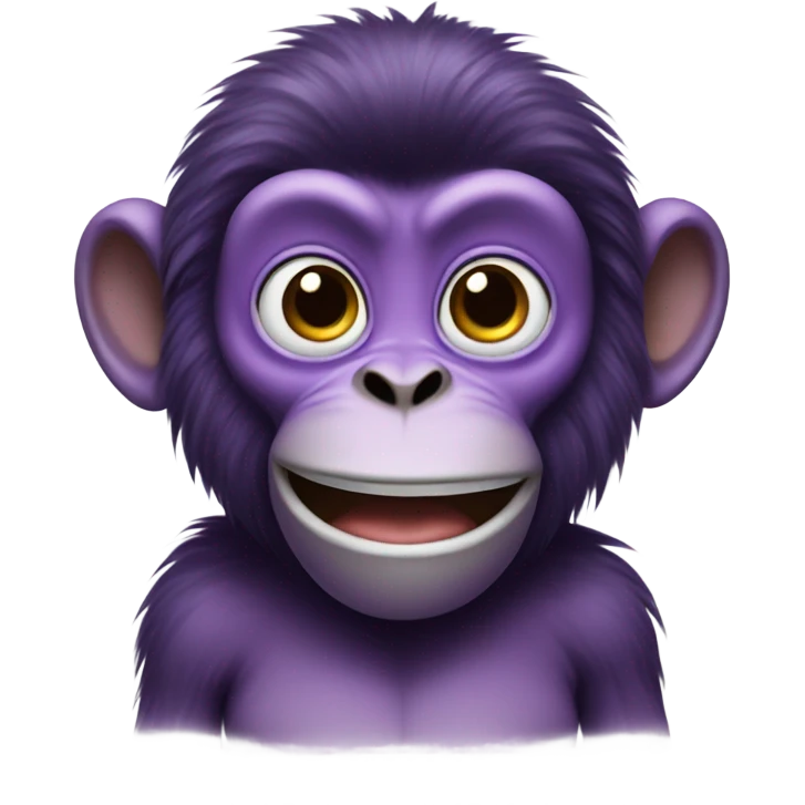 Purple monkey emoji