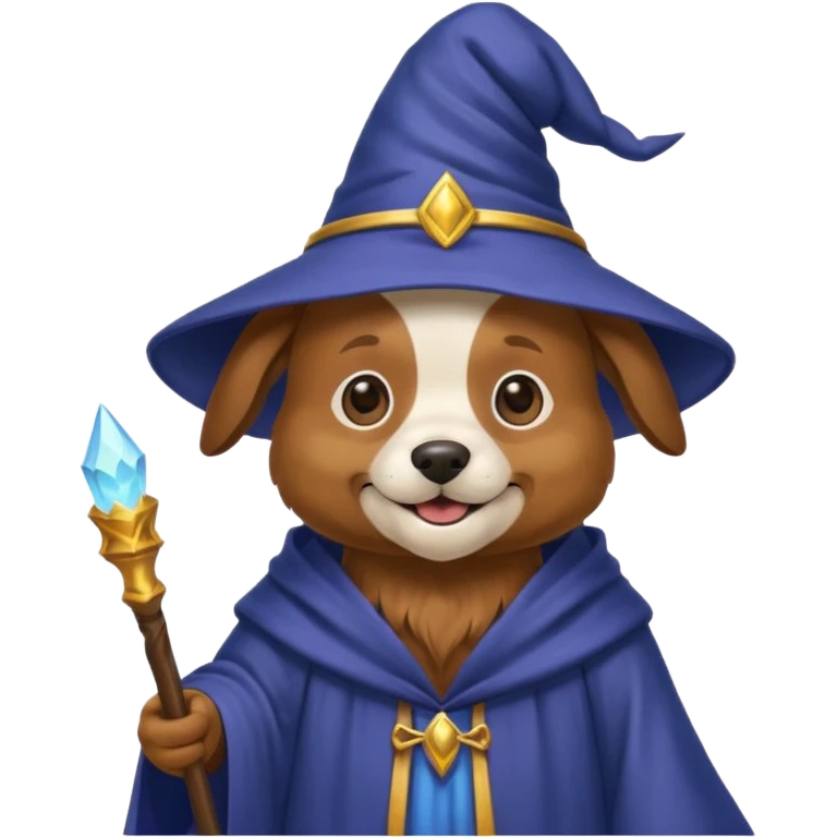 Dog wizard emoji