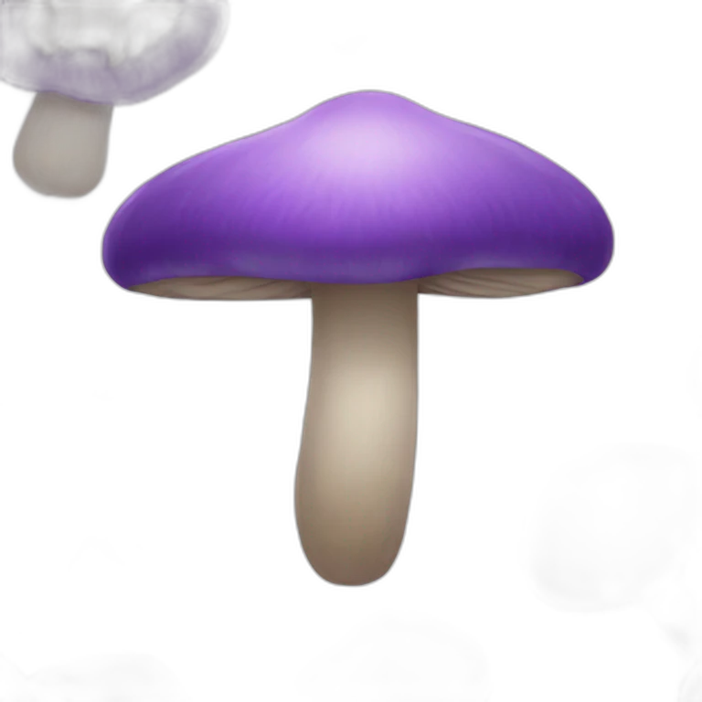 Purple mushroom emoji