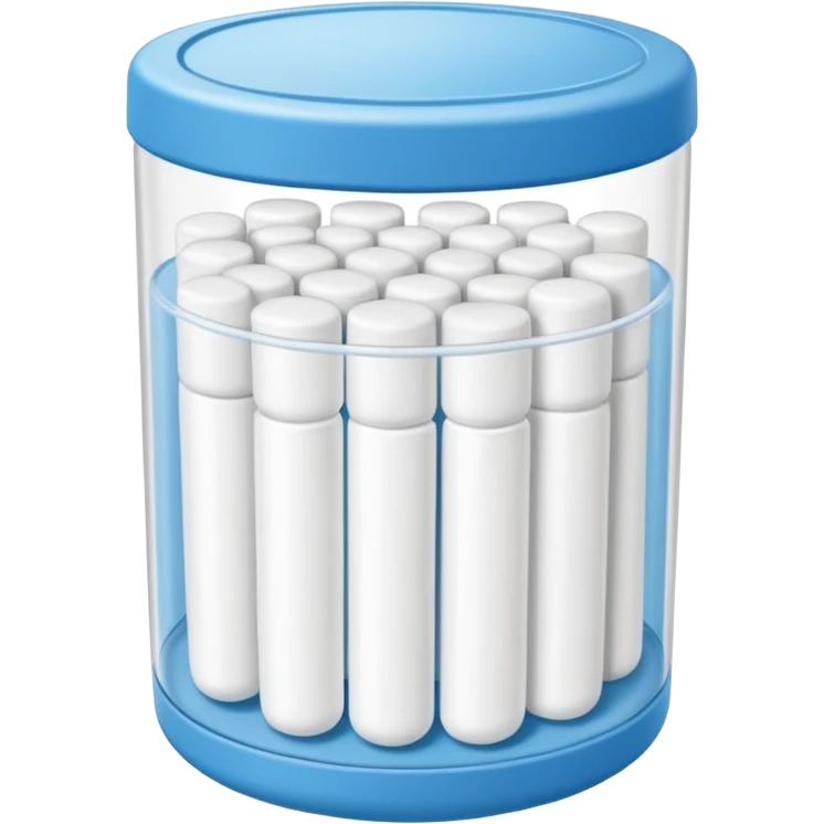 Fully packed container with Cotton swabs emoji