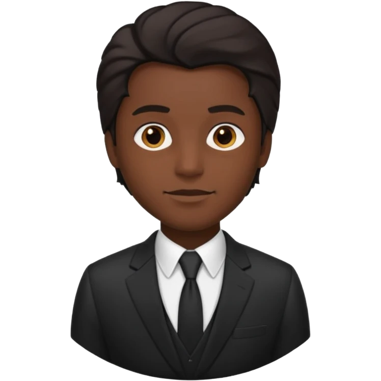 Style man in black suit emoji