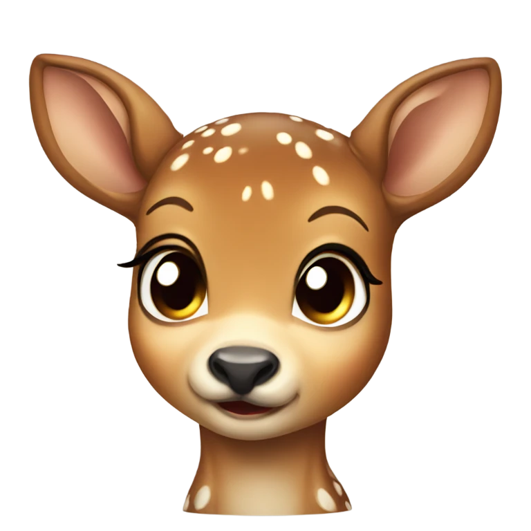 crying baby deer emoji