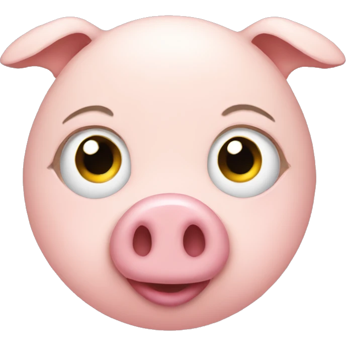 Chick with pig nose emoji