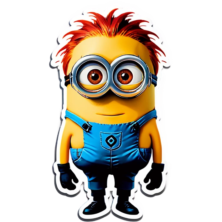 minion with red hair emoji