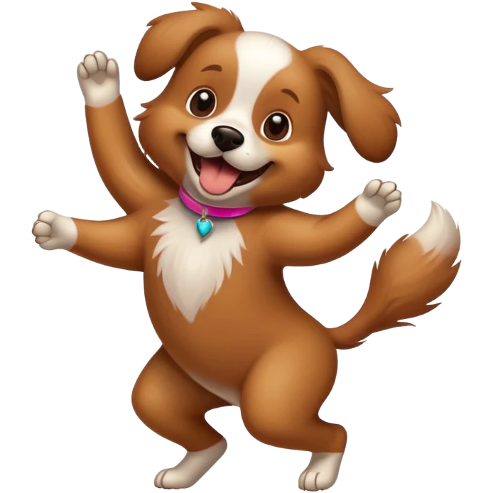 Perro bailando emoji