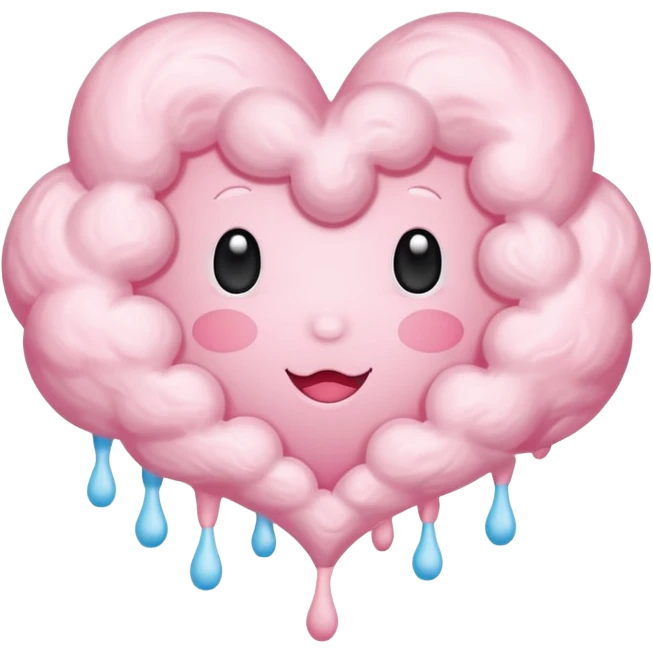 pink heart cloud emoji