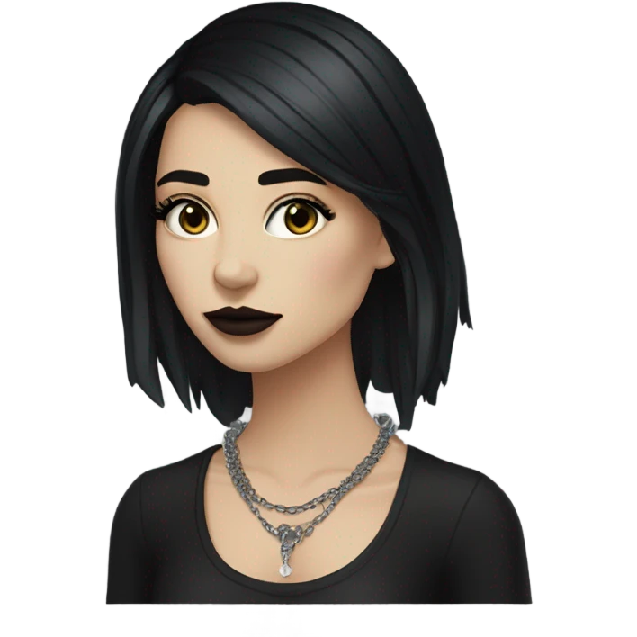 Goth chick emoji