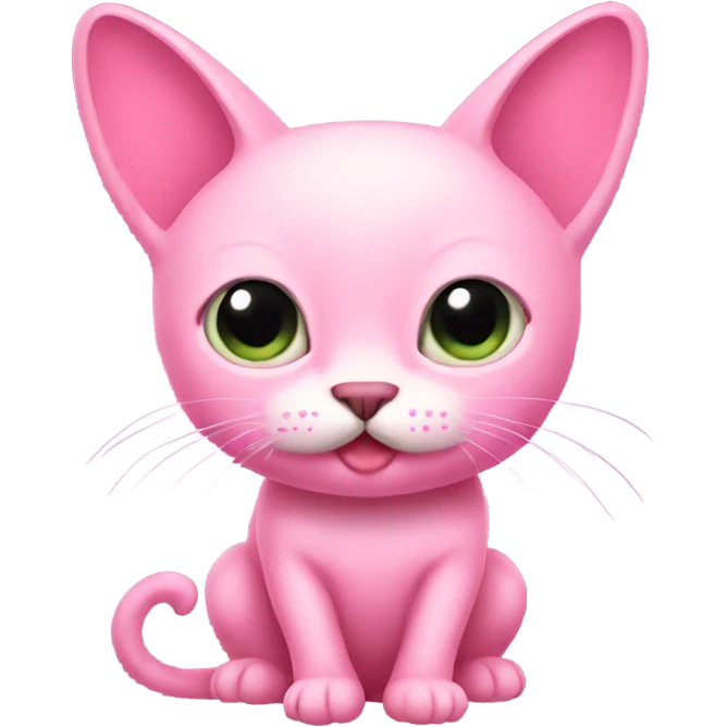 Pink Beetle Cat emoji